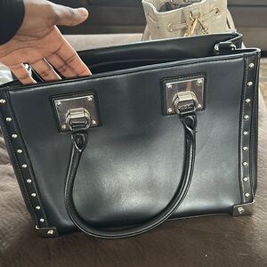 Black Studded Handbag